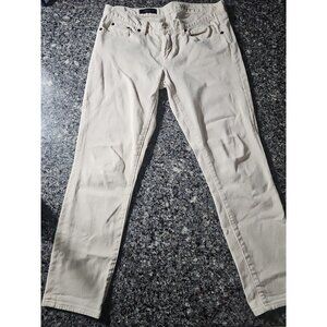 J. Crew Toothpick Ankle Skinny Jeans Denim Jeans Women's 30 Ivory Low Rise(HL181